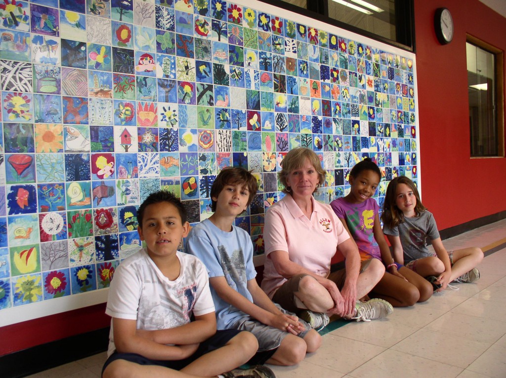 Allen Elementary students, parents leave colorful legacy with tile