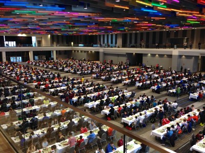 About 1,500 students competed in the chess competition.