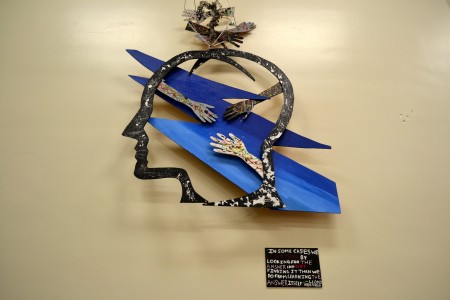 The first sculpture reflects the IB learner: Inquirer