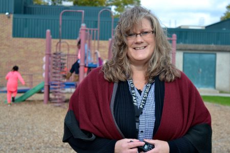 Gina Thursby has been a friendly face in the cafeteria and playground at Pittsfield Elementary for 22 years.