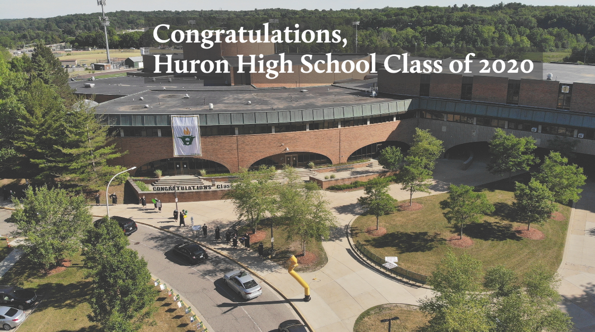 Huron High School Class of 2020 concludes senior year with processional