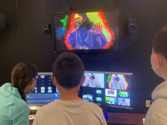 AAPS students learning video production skills in the CTN studio