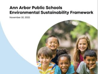 AAPS Environmental Sustainability Framework front page, with picture of five young people.