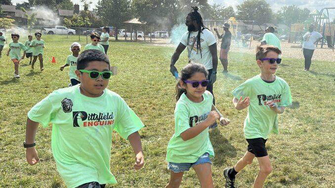 Students enjoy the Pittsfield Color Run