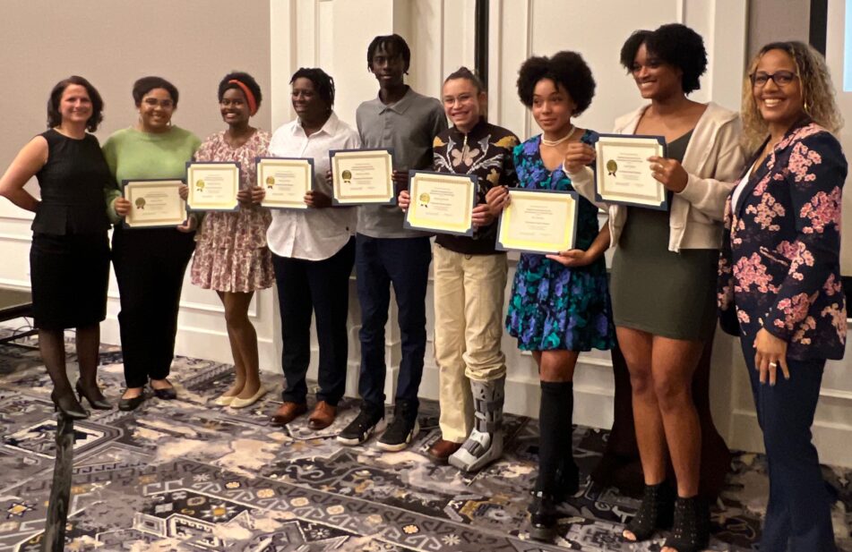 Community High School Students who received recognition at Freedom Fund Dinner
