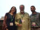 Dave Szczygiel with the William Stapp Environmental Education Award with Coert Ambrosino, current AAPS Environmental Education Lead Teacher and Sarah Hill, AAPS Environmental Education teacher.