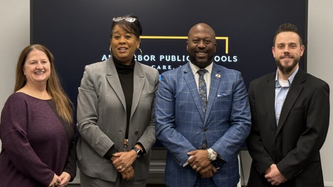 Board of Education officers, Leslie Wilkins, Glynda Wilks, Torchio Feaster and Don Wilkerson.