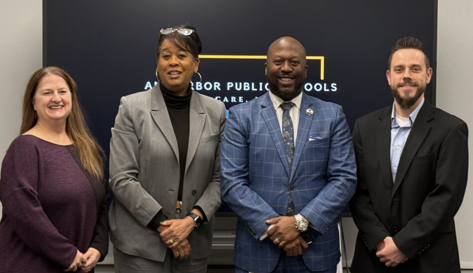 Board of Education officers, Leslie Wilkins, Glynda Wilks, Torchio Feaster and Don Wilkerson.
