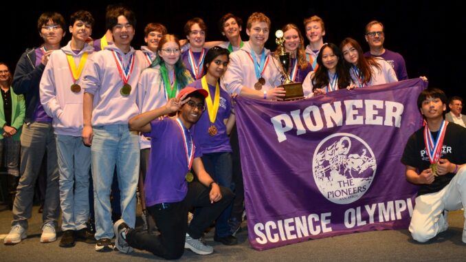 Pioneer High School took first place in the high school division,