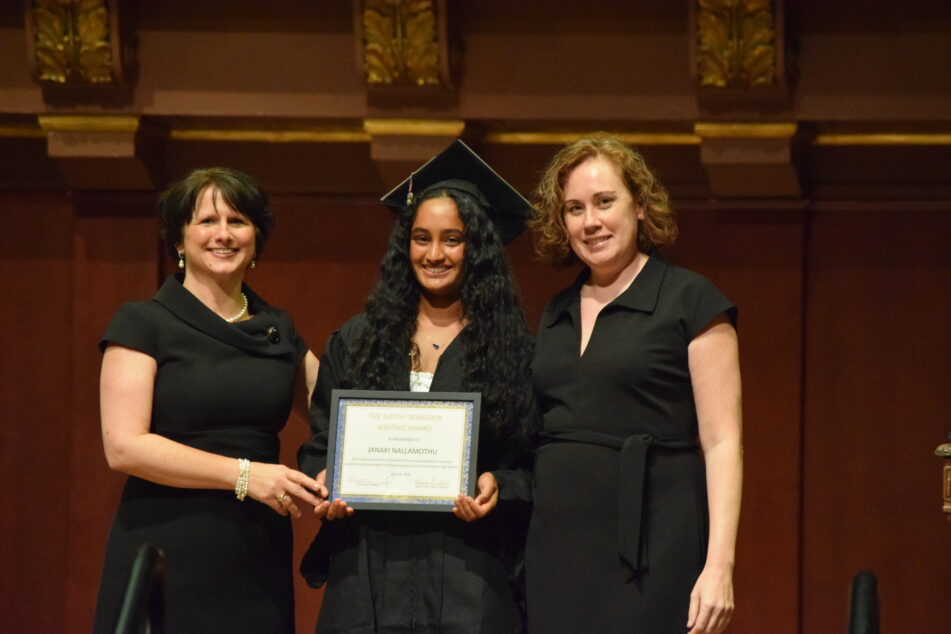 Community grad receives award from Dean Marci and Dean Rebecca